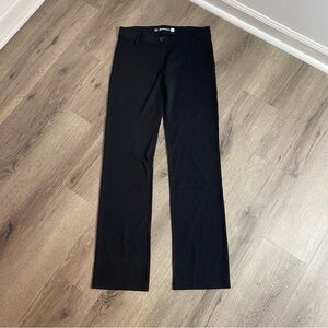 Betabrand Black Straight Leg Dress Pants Work Office Size Medium